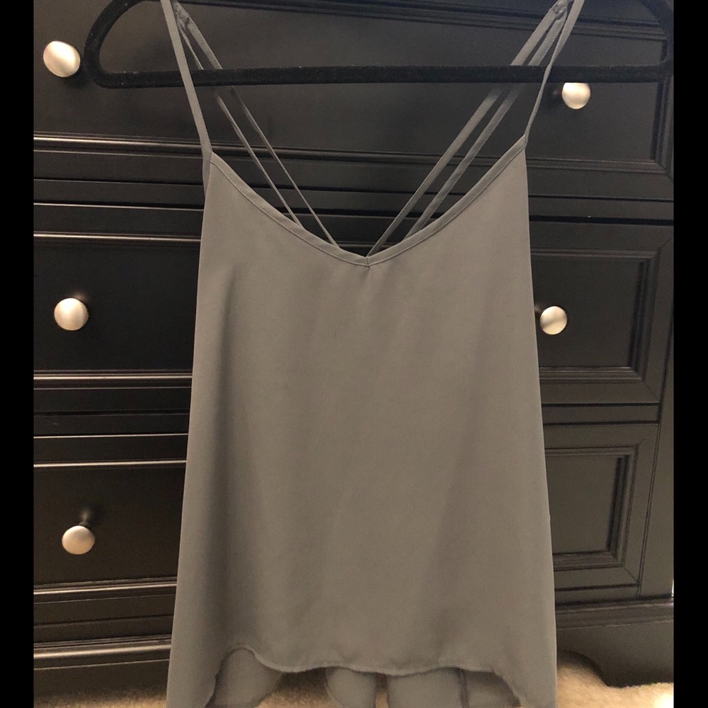 Grey shift top